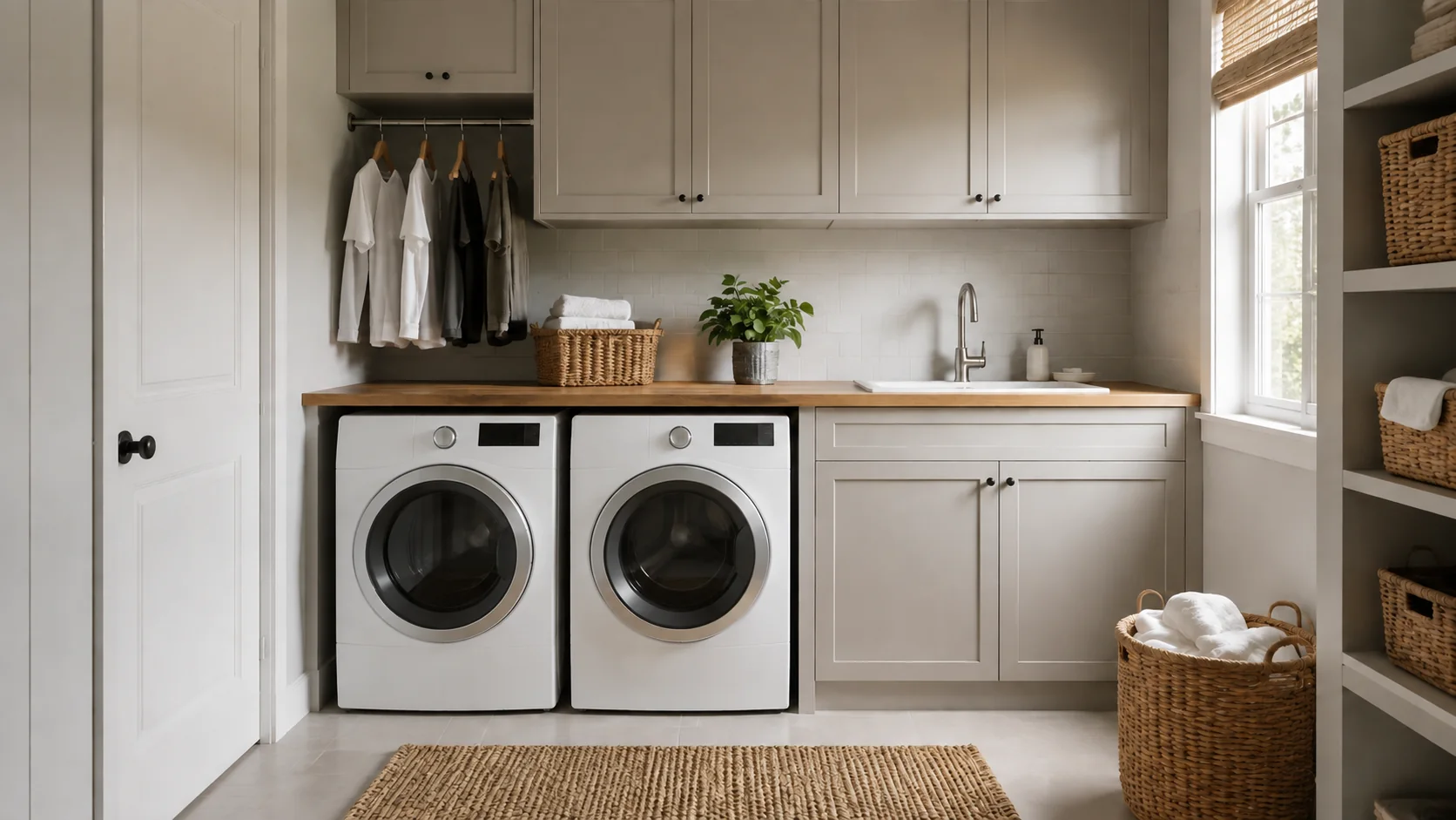 Illustrative laundry room interior concept